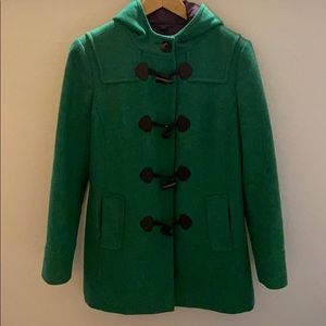 Boden Wool British Tweed Toggle Coat
